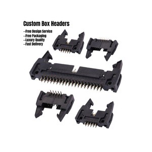 Male/Female Power Header Connectors 2.54/2.0/1.27mm Pitch Long/Short Ears Right-Angle/Straight Pins Surface Mount Bent Header