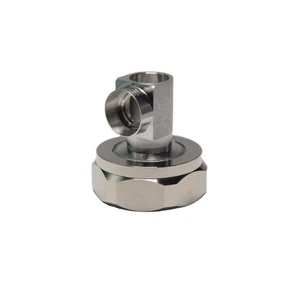XIXIA Brass DIN Male Right Angle RF Coaxial Cable Plug 1/2'' SF Connector Model DINMA-9 DC~7.5GHz Jack