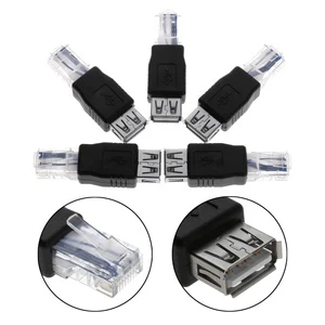 Wholesale USB a Female to RJ45 Plug Ethernet Network Converter Adapter Connector