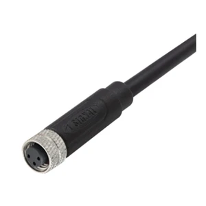 High Density Standard M8 4 Pins P-coding Male Moulded Waterproof IP67 USB Power Connector