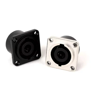 8 Pin Female Speakon Audio & Video Power Connector with Copper Contacts Zinc Alloy & PC Housing 25A Max