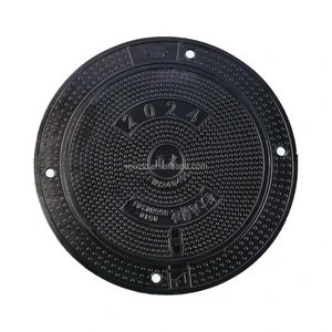 High Load Bearing D400 Cast Iron Manhole Cover Ductile Iron Sewer Drainage Manhole Cover Casting Services Product