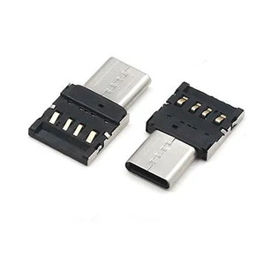 Type C to USB Adapter 2.0 Micro USB Male to USB a Female Data OTG Connector for Samsung Xiaomi Huawei
