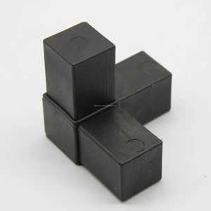 PE Plastic 25X25MM 3 Ways Aluminum Door Accessories Connectors Square Tube Accessories Tubes Connector