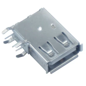 PCB 4 Pin USB 2.0 Side-insert Length Body DIP Type a Female USB Connector