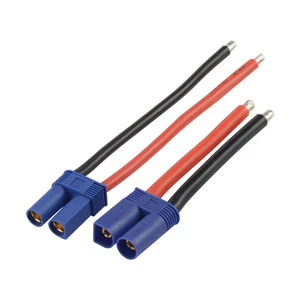 Good Conductivity EC5 50A Banana Plug Connector Soldered to Cable for RC Lipo