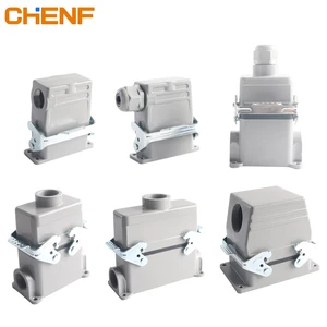 Waterproof IP65 Heavy Duty Connector 13A 500V 6/10/16/24 Pins Quick Connection Electrical Industrial Rectangle Male Female Plug