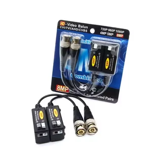 Video Balun 3MP 4MP 5MP 8MP Twisted Pair Transmitter 300M HD Passive CCTV Camera Video Bnc Connector for Security Camera System