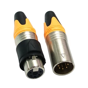 Waterproof XLR Audio Microphone Connector 3 4 5 6 7 Pin for Video & Audio Equipment