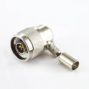 N-Type Right Angle Crimping RG316 Coaxial Cable Connector for RF Applications for Right-Angle RF Coaxial Connectors