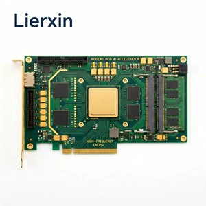 AI Accelerator GPU Card PCB Custom High Speed Low Loss Megtron Tachyon Multilayer Controlled Impedance PCB Manufacturer