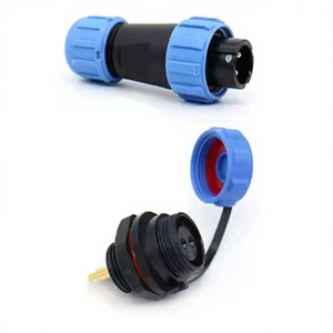 2Pins 30A SP21 IP68 Waterproof Aviation Cable Connectors Circular Plug Connector
