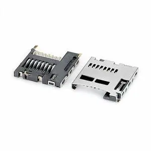 Self-Ejecting Card Socket Connector Internal Welding SD/TF for Memory Card SMD/SMT Mounting Electronic Accessories