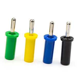 4mm Gold Plated Copper Banana Plug Solder Connection Speaker's Gold Banana Plugs Banana and Tip Connectors