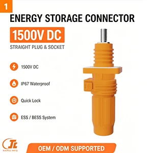 High Power Connector 250A 300A 350A Straight Connector IP67 Connector For Solar Power Systems And Energy Storage Applications