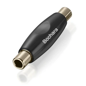 Bochara 1/4 TRS 6.35mm Female to Female Extension Adapter All Metal Audio Connector for Professional Audio Equipment