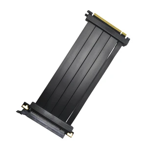PCI-E 16X 5.0 Flexible Extension Cable Pci Adapter Pcie 5.0 Riser Cable 180 Degree GPU Extension Card for RTX 5090 4090 RX 9000