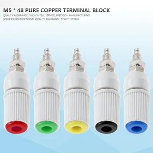 GIET High Current 4mm Banana Male Socket M5 X 48 Male Jack Panel Socket Test Terminal Binding Post Waterproof Connector