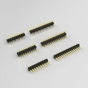 Brass Contact Male Socket PCB Pin Header Connector 3.96 Pitch Male 2 Pin Header For PCB 1x20 Pins 3.96mm Female Header