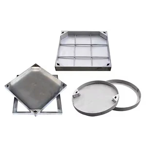 Well Lid Original Factory Customized Hot Dip Galvanized 304 & 316 Fabrication Product Stainless Steel Invisible Manhole Covers