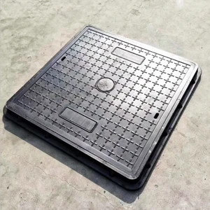 Custom Heavy Duty Cast Iron Manhole Covers EN124 Ductile Precision Steel for Road Rainwater Sewage Metal Building Materials