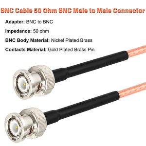 Shengda Factory Wholesale BNC Male To BNC Male Plug RG316 Coaxial Cable Assembly 50ohm RF Pigtail Communication Cables