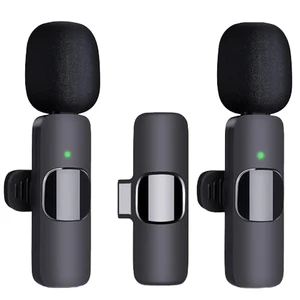 Professional Wireless Lavalier Microphone for Mobile Phones Noise Cancelling Audio Video Recording Type C Connector Excellent