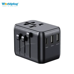 Worldplug All In One Worldwide Travel Charger Multi Plug Adaptor Universal Travel Adapter With USB And Type-C