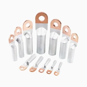 Electrical Terminal Crimp Terminal Copper and Aluminum Alloy Bimetallic Silver Plated 150V Automotive Cable Connectors