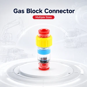 FTTX Telecom Microduct Gas Block Connector Passive Push Fit Fiber Micro Pipe Gas Block Coupler Direct Buried Cabling Accessory