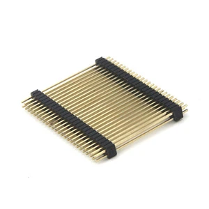 1.27mm Pitch H1.5 Double Row 180 Degrees PCB Mezzanine Connectors Double Plastic Pin Header with Brass Contact DEYCONN Brand