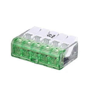 Fast Self-locking 2 3 4 Pin Plug-in Separator Wire Docking Connector LED Lighting Terminal Block with Lever-nut 221-412/413/415