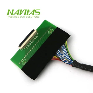 OEM RoHS Compliant PVC Insulated Tinned Copper FPC FFC 1.25mm 6 Pin DIP PCB Board 40 Pin 0.5mm Cable Assembly for Electronic Use