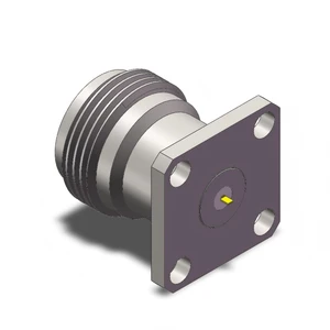 NTFT34F09-L1 N Type Female 4-Hole Flange Mount Microstrip RF Connector 50 Ohm DC-18GHz With Microwave Insulator Accept OEM & ODM