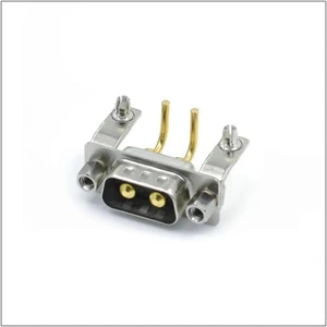 LUNG KAY High Current 10A Right Angle D-SUB 2W2 Male Connector Gold Plated R/A DIP Type 2W2 Connector for PCB