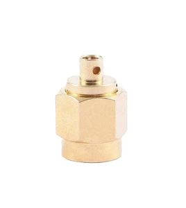 High-Frequency SMA Male RF Coaxial Connector Straight Plug Supply RG405 Semi-Rigid and Semi-Flexible 6G Low VSWR 50 Brass