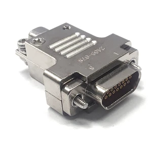 LX J30J-15ZKSL-A3 Industrial Rectangular D-Sub Micro-D Electrical Connector Plug 15-Pin Aluminum Brass IP67 Audio/Video 300MM