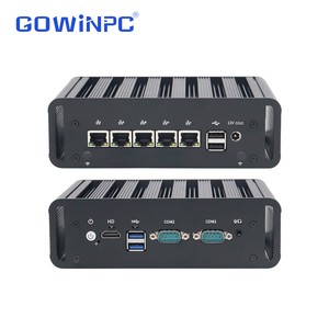 New Intel N100/N97 Fanless Mini PC 5-Port 2.5G I226-V DDR5 RAM Firewall Appliance for Proxmox ESXi Home Lab