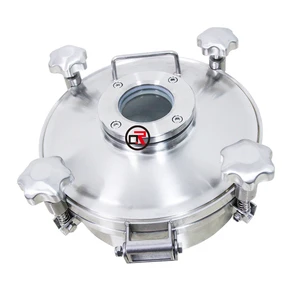 Superior Quality Sanitary 304 316L Stainless Steel Manhole Cover Circular Square Design Widely Used for Fabrication Services