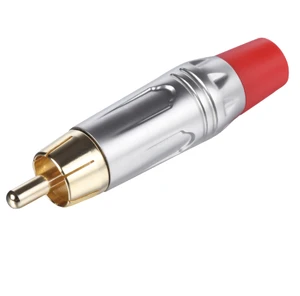 PRATT Wholesale Gold Plated RCA Connector RCA Male Plug Adapter for Video/Audio Wire Hifi AV Plug Plastic for Audio