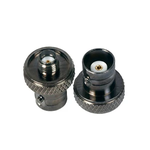 BNC Jack Hembra Female to SMA Jack Hembra Female RF Adapter Converter Black Plated Coaxial Connector for CCTV Camera