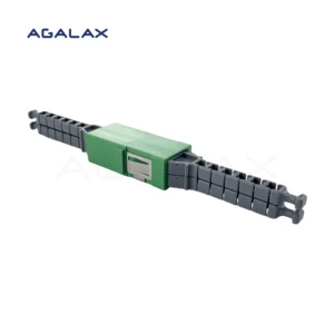 Data Center Low Insertion Loss 2-Port Plastic Green Fiber Optic Adapter