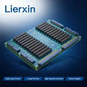 Custom Backplane PCB High Layer Count Multilayer Blind Buried Via Heavy Copper Press-Fit Connector High Speed Server Telecom