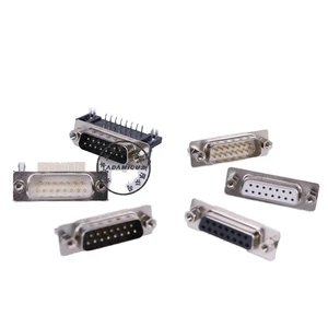 DB25 Male 25Pin Solder Type Aluminum Housing Copper Contact Power Cable D-SUB 25 Pin Connector Application
