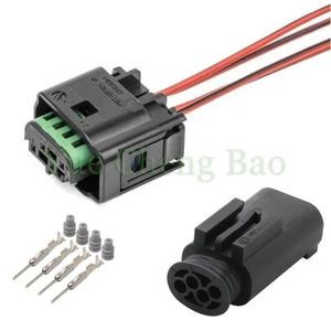 4 Pin Auto Male Female Sealed Waterproof Audi Oxygen Sensor AV Video Audio Plug Connector for BMW 1-967640-1