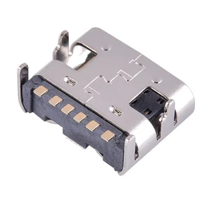 Supply 6pin Type-C USB Connector Female Copper Shell 3A 20V