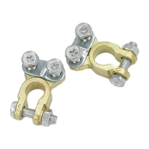 China Factory Copper Coating Aluminum Alloy Car Battery Terminals Ends Connector Brass Battery Terminal