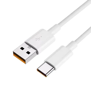 2025 Fast Charger 1m Type-C USB C Data Cable with 6A 66W Quick Charging Pure Copper Wire TPE Jacket for Samsung Huaw