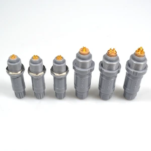 P Series Plastic Connector PAG Male PKG Female, 2-14 Pin, Medical Grade, IP50, for Medical & Laboratory Equipment