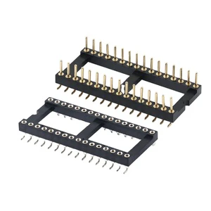2.54mm Pitch 6-64 Pin IC Socket Connector Machined Male Female Pin Straight Dip Board Other Connectors for PCB Board Board